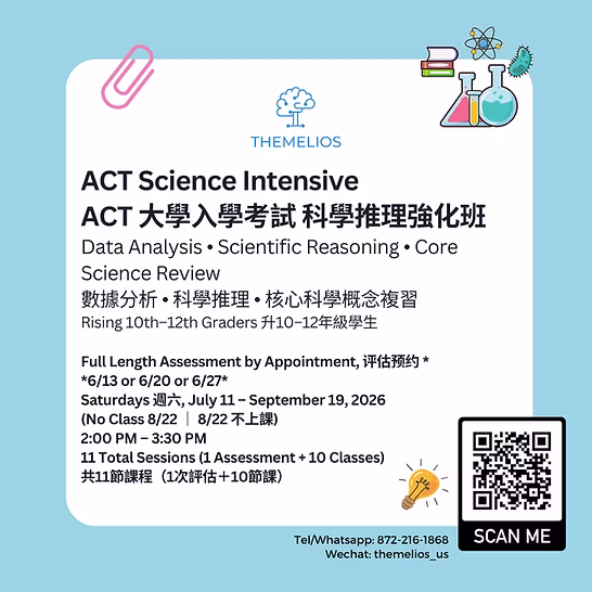 ACT Science Intensive graphic